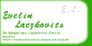 evelin laczkovits business card